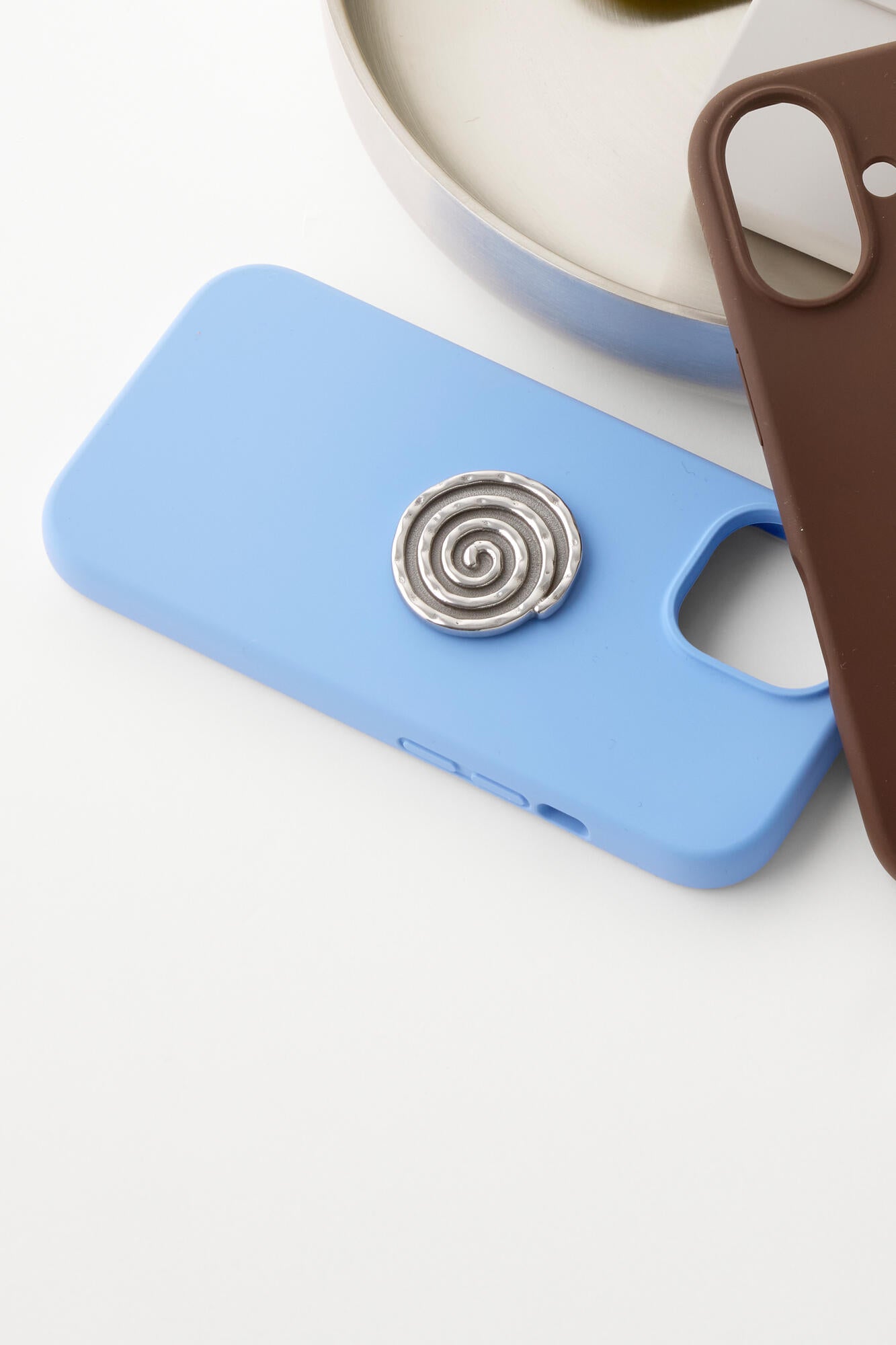 Swirl Metal Sticker - Stainless Steel